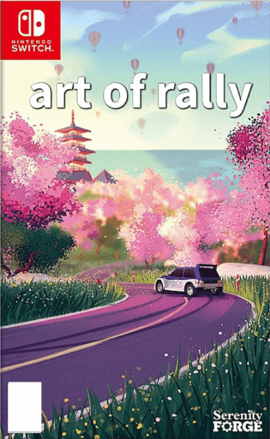 Art of Rally Deluxe Edition box art for Nintendo Switch